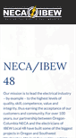 Mobile Screenshot of necaibew48.com